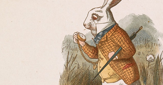 不思議の国のアリス うさぎの穴をまっさかさま